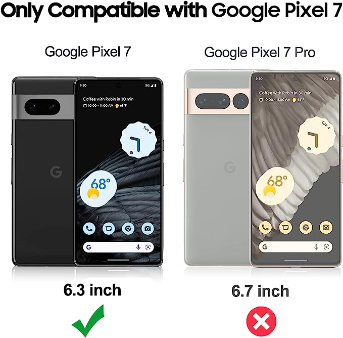 JAME for Google Pixel 7 Case, Military-Grade Drop Shockproof Protective Case for Pixel 7 Case for Women & Men, Pixel 7 Case with Magnetic Ring Holder Kickstand