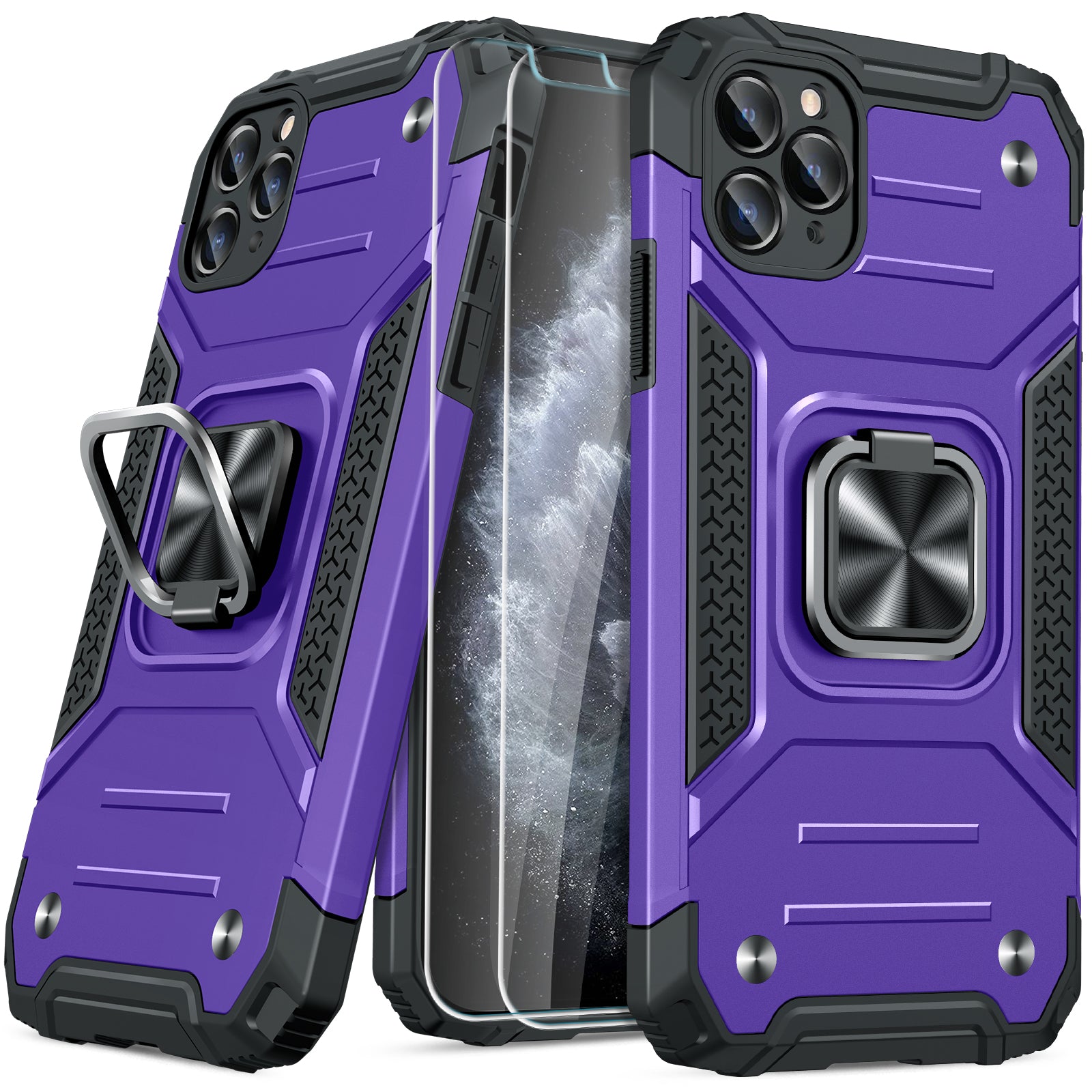 JAME Case for iPhone 11 Pro Max Case with Screen Protector 2Pcs Milit